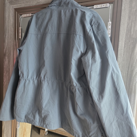 Gray Utility Jacket with Drawstring - Picture 5 of 5